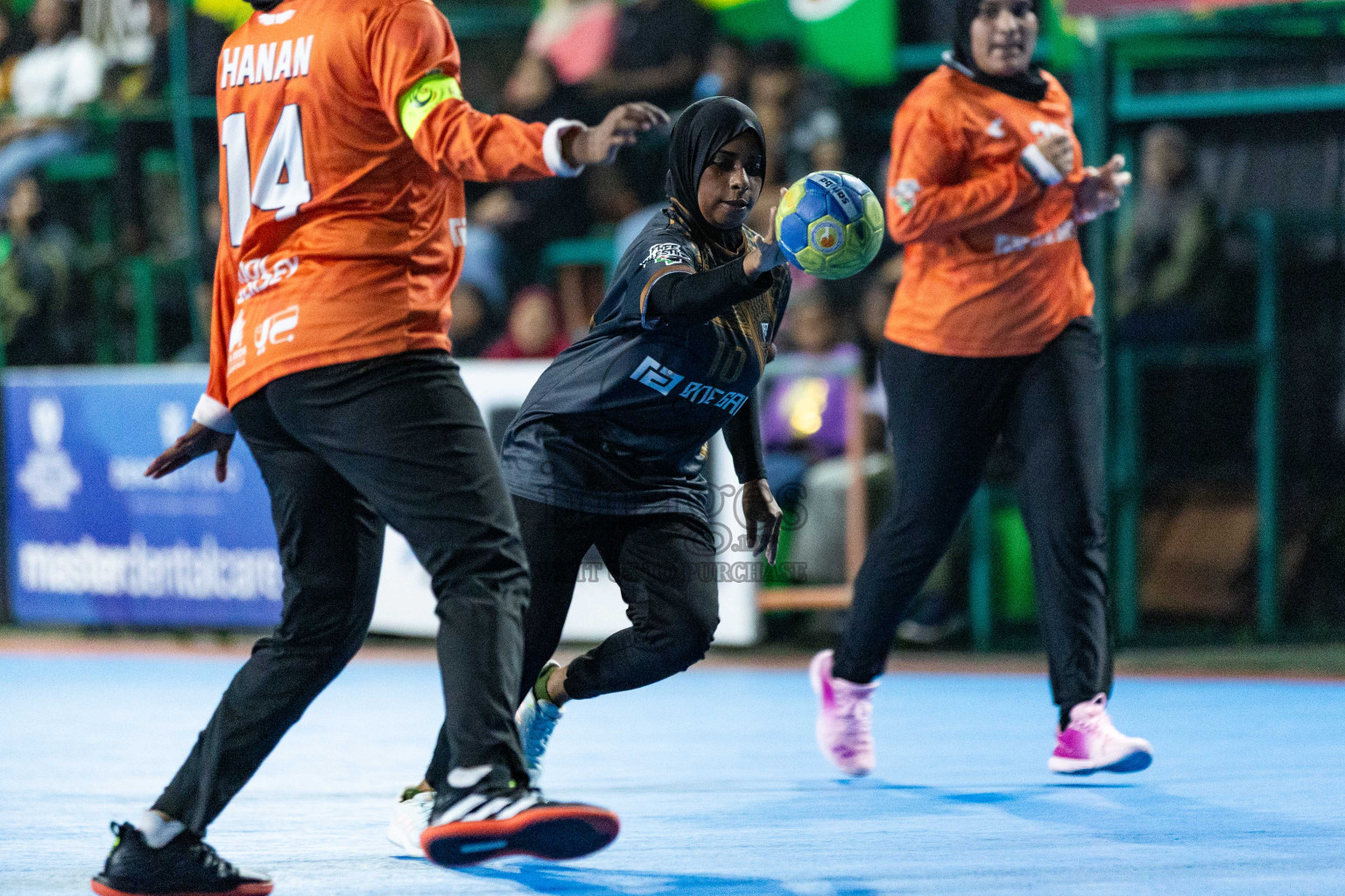 Day 16 of 10th National Handball Tournament 2023, held in Handball ground, Male', Maldives on Wednesday, 13th December 2023 Photos: Nausham Waheed/ Images.mv