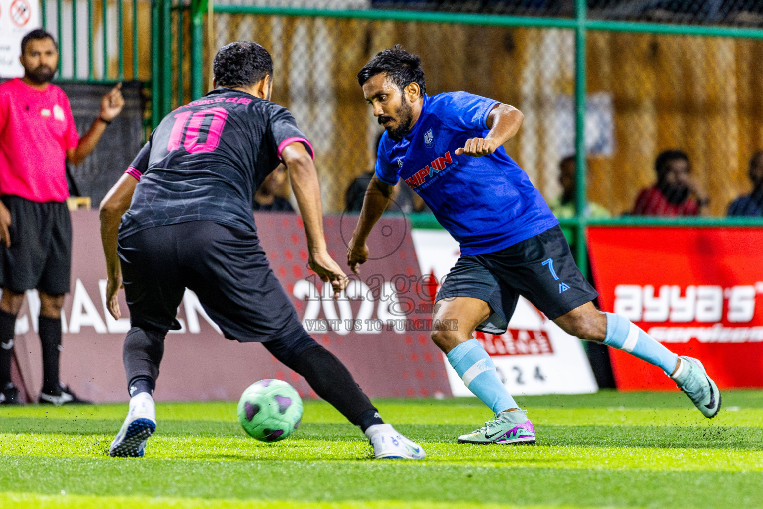 FC Calms Blue vs JJ Sports Club in Day 1 of Quarter Finals of BG Futsal Challenge 2024 was held on Friday , 29th March 2024, in Male', Maldives Photos: Nausham Waheed / images.mv