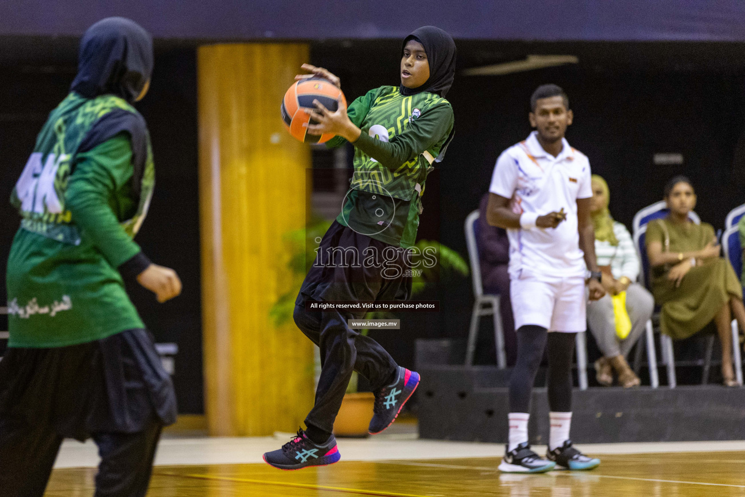 Day7 of 24th Interschool Netball Tournament 2023 was held in Social Center, Male', Maldives on 2nd November 2023. Photos: Nausham Waheed / images.mv