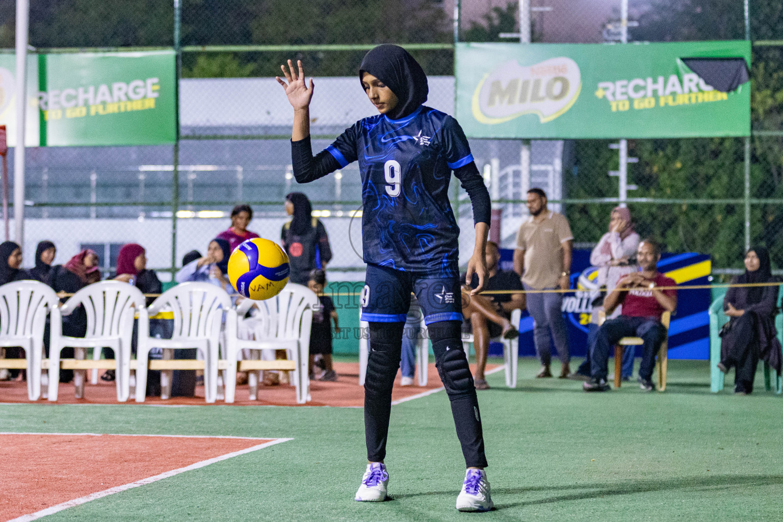 Island Ocean Club vs Club Rising Star Academy in Milo National Junior Volleyball Championship 2025 Day 3 was held on Monday, 24th November 2025 at Ekuveni Turf Court Male', Maldives. Photos: Areef Adam / images.mv