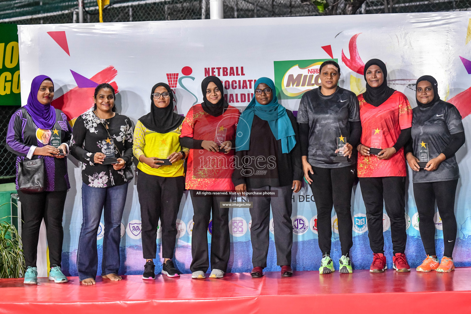 Final of Inter-School Parents Netball Tournament was held in Male', Maldives on 4th December 2022. Photos: Nausham Waheed / images.mv