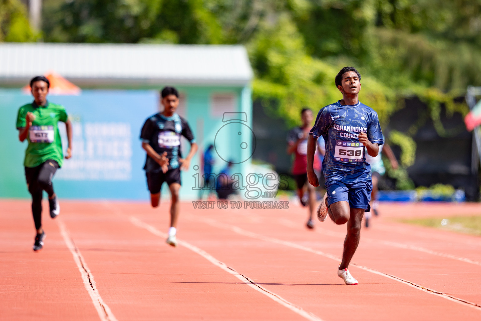 Day 3 of MWSC Interschool Athletics Championships 2024 held in Hulhumale Running Track, Hulhumale, Maldives on Monday, 11th November 2024. 
Photos by: Hassan Simah / Images.mv