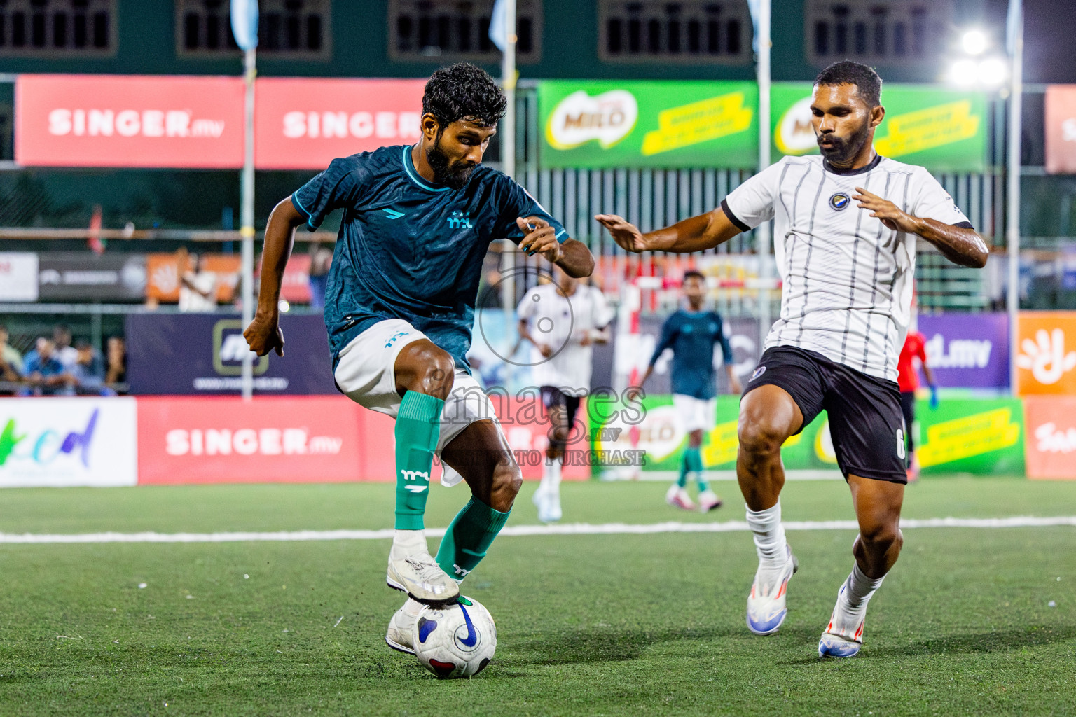 DSC vs MPL in Quarter Finals of Club Maldives Cup 2024 held in Rehendi Futsal Ground, Hulhumale', Maldives on Friday, 11th October 2024. Photos: Nausham Waheed / images.mv