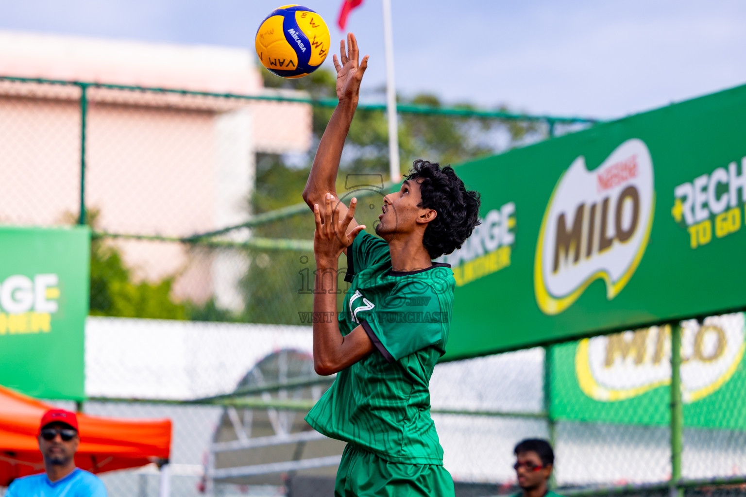 Sports Club Dhirun vs Goodies Sports Club in Milo National Junior Volleyball Championship 2025 Day 3 was held on Monday, 24th November 2025 at Ekuveni Turf Court Male', Maldives. Photos: Nausham Waheed / images.mv
