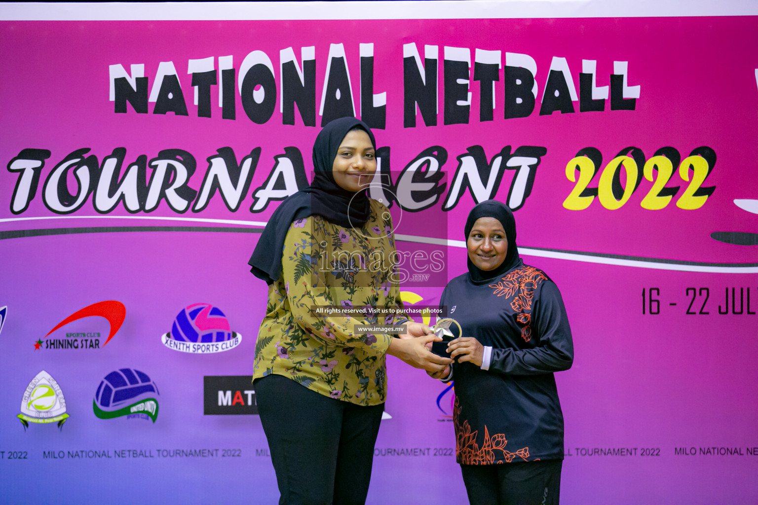 Xenith Sports Club vs Club Matrix in the Milo National Netball Tournament 2022 on 18 July 2022, held in Social Center, Male', Maldives. Photographer: Ahmed Dhaadh / Images.mv