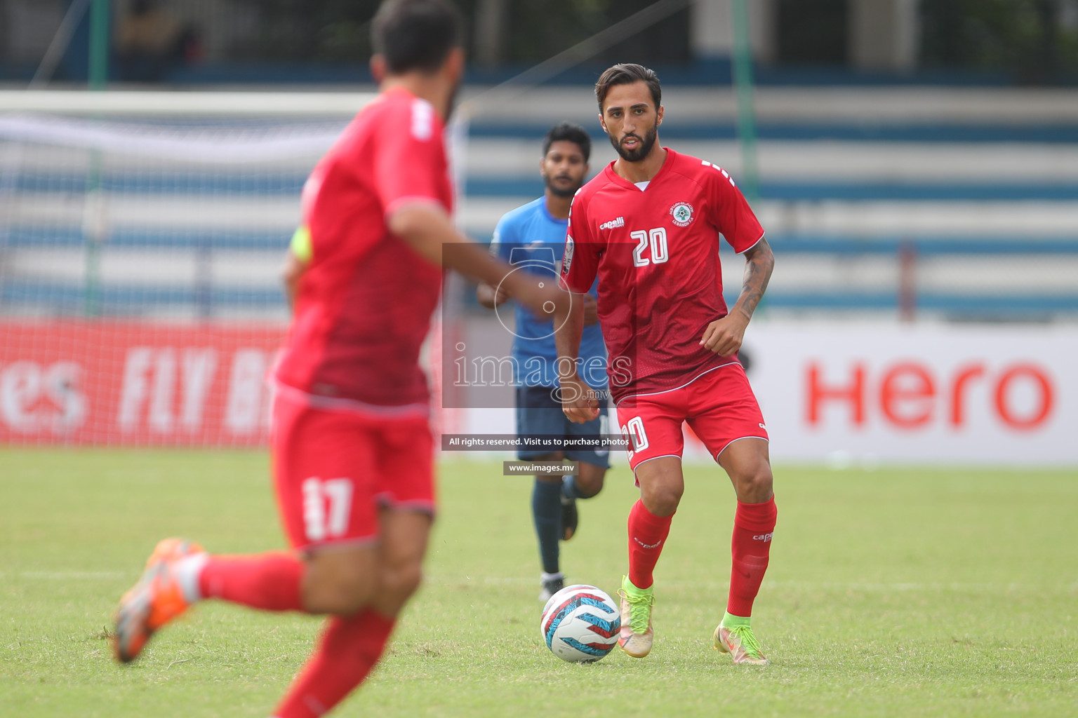 Lebanon vs Maldives in SAFF Championship 2023 held in Sree Kanteerava Stadium, Bengaluru, India, on Tuesday, 28th June 2023. Photos: Nausham Waheed, Hassan Simah / images.mv