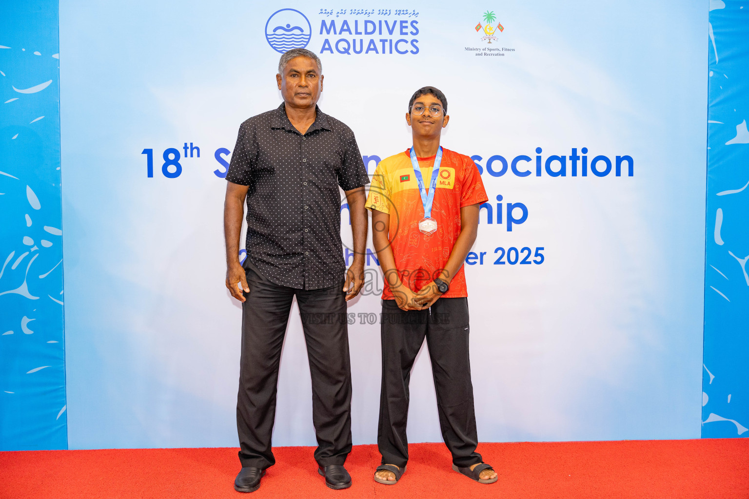 18th Swimming Association Championship 2025, Closing Ceremony was held on Saturday, 29th November 2025 at Swimming Track Hulhumale', Maldives. Photos: Areef Adam / images.mv