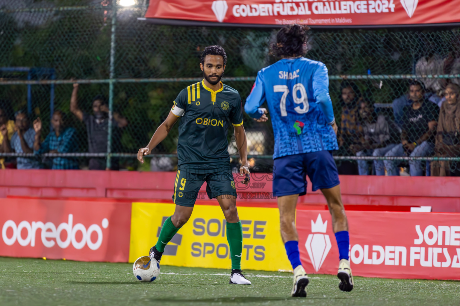 Dhandimagu vs GA Gemanafushi on Day 37 of Golden Futsal Challenge 2024 was held on Thursday, 22nd February 2024, in Hulhumale', Maldives
Photos: Ismail Thoriq / images.mv