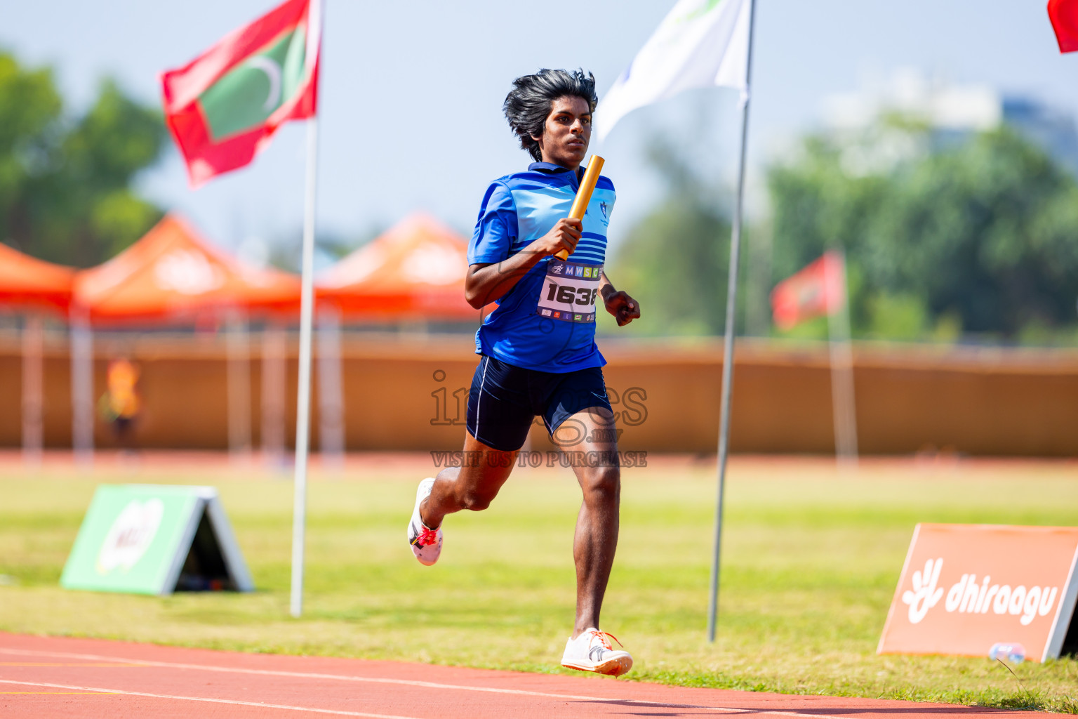 Day 6 of MWSC Interschool Athletics Championships 2024 held in Hulhumale Running Track, Hulhumale, Maldives on Thursday, 14th November 2024. Photos by: Nausham Waheed / Images.mv