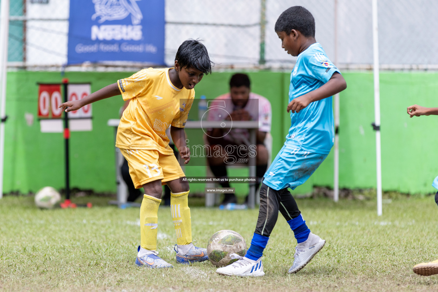 Day 2 of Nestle kids football fiesta, held in Henveyru Football Stadium, Male', Maldives on Thursday, 12th October 2023 Photos: Nausham Waheed Images.mv