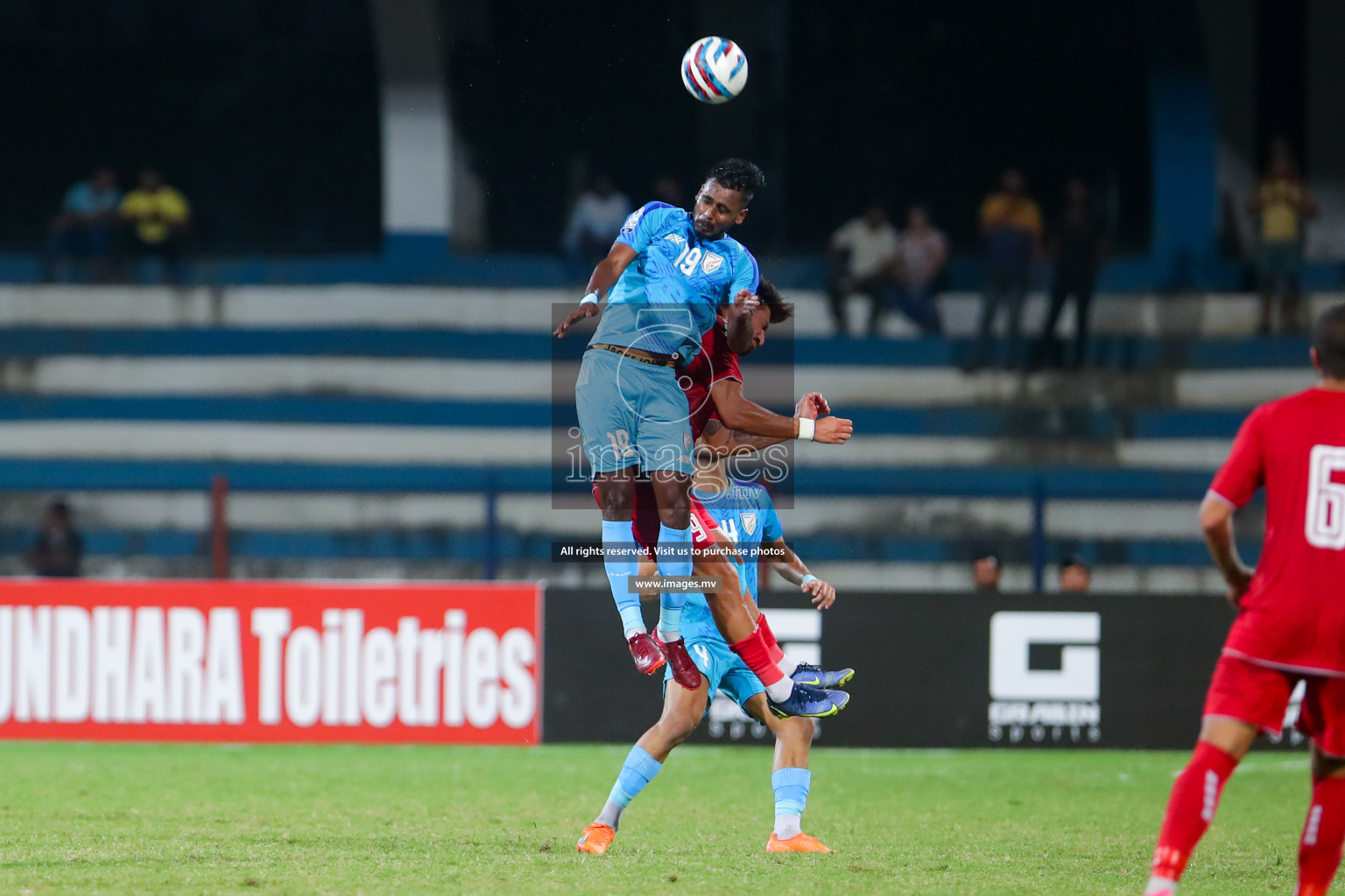 Lebanon vs India in the Semi-final of SAFF Championship 2023 held in Sree Kanteerava Stadium, Bengaluru, India, on Saturday, 1st July 2023. Photos: Nausham Waheed, Hassan Simah / images.mv