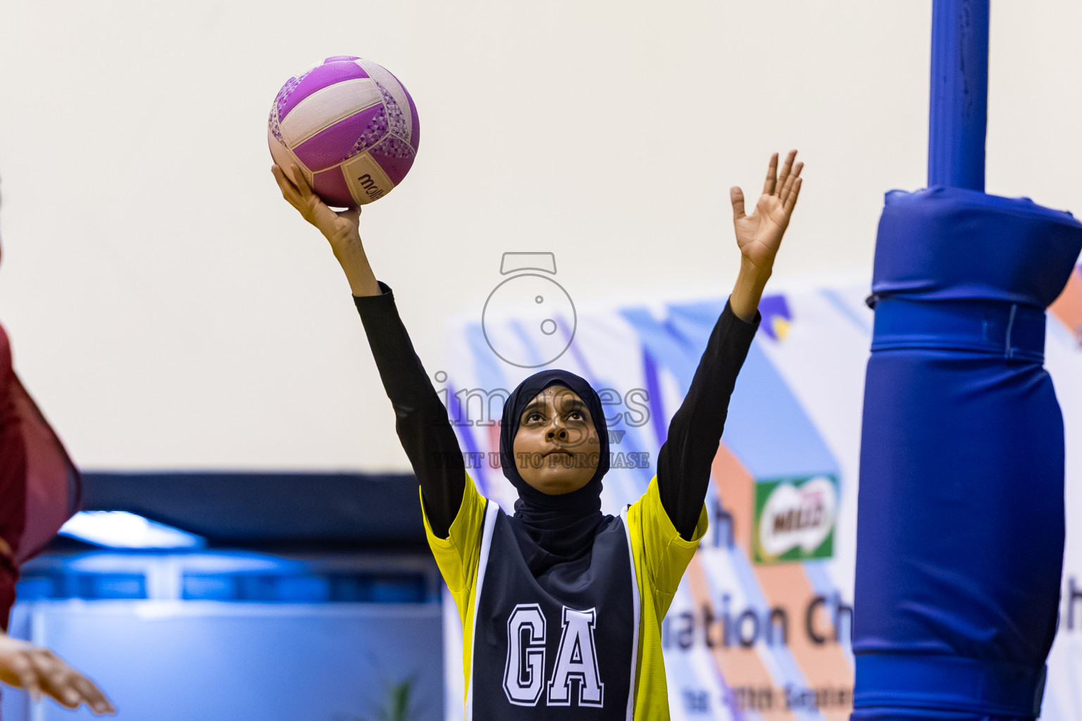 C Matrix vs KYRC in the Final of 24th Milo Netball Association Championship was held in Social Center at Male', Maldives on Thursday, 11th September 2025. Photos: Mohamed Mahfooz Moosa / images.mv