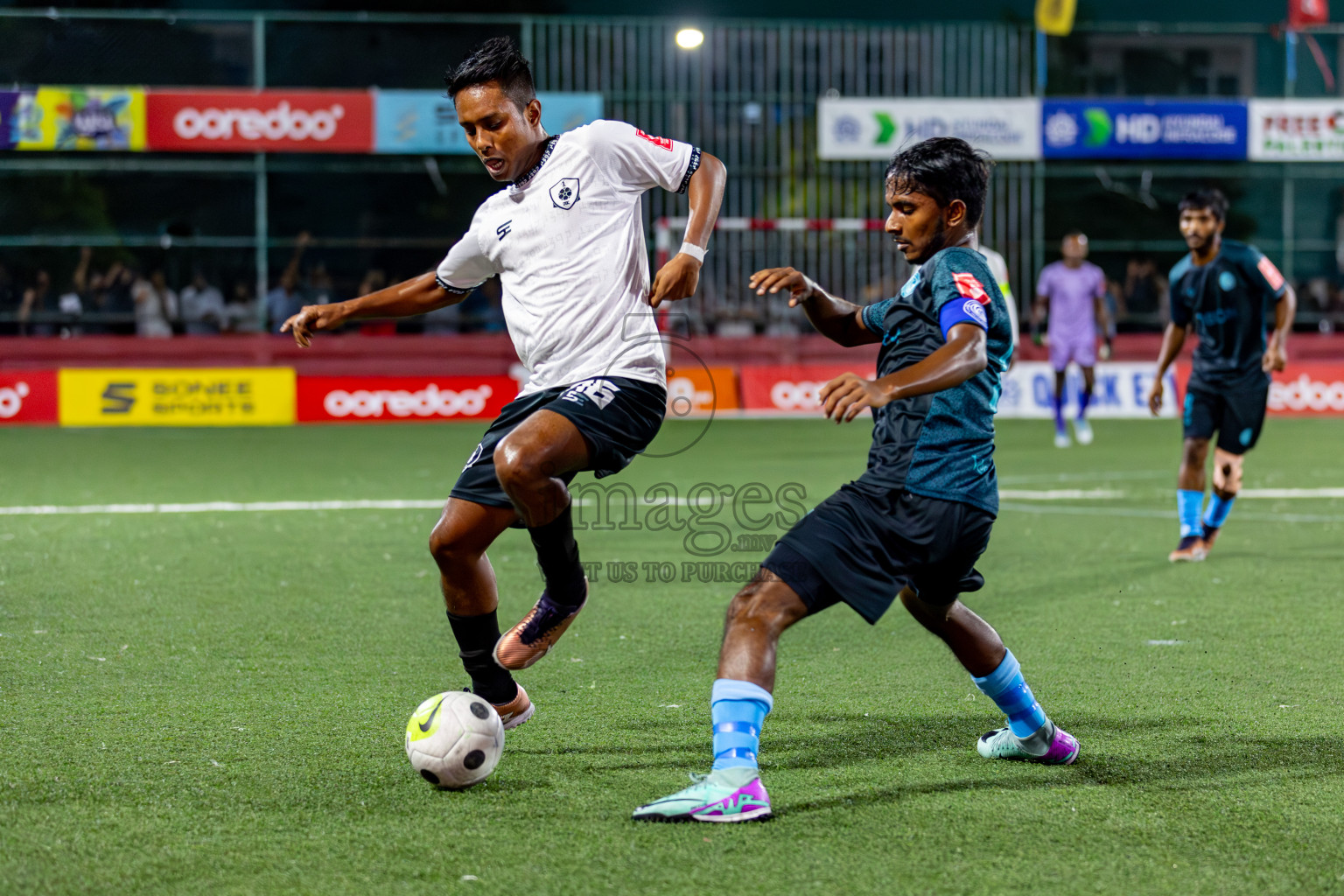 R. Dhuvaafaru VS Sh. Feydhoo on Day 33 of Golden Futsal Challenge 2024, held on Sunday, 18th February 2024, in Hulhumale', Maldives Photos: Hassan Simah / images.mv