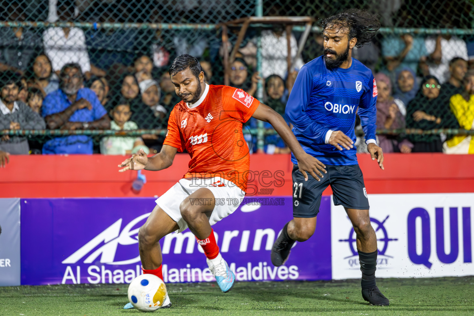 K Gaafaru vs K Kaashidhoo in Kaafu Atoll Semi Final in Day 24 of Golden Futsal Challenge 2025 was held on Tuesday , 28th January 2025, in Hulhumale', Maldives. Photos: Ismail Thoriq / images.mv