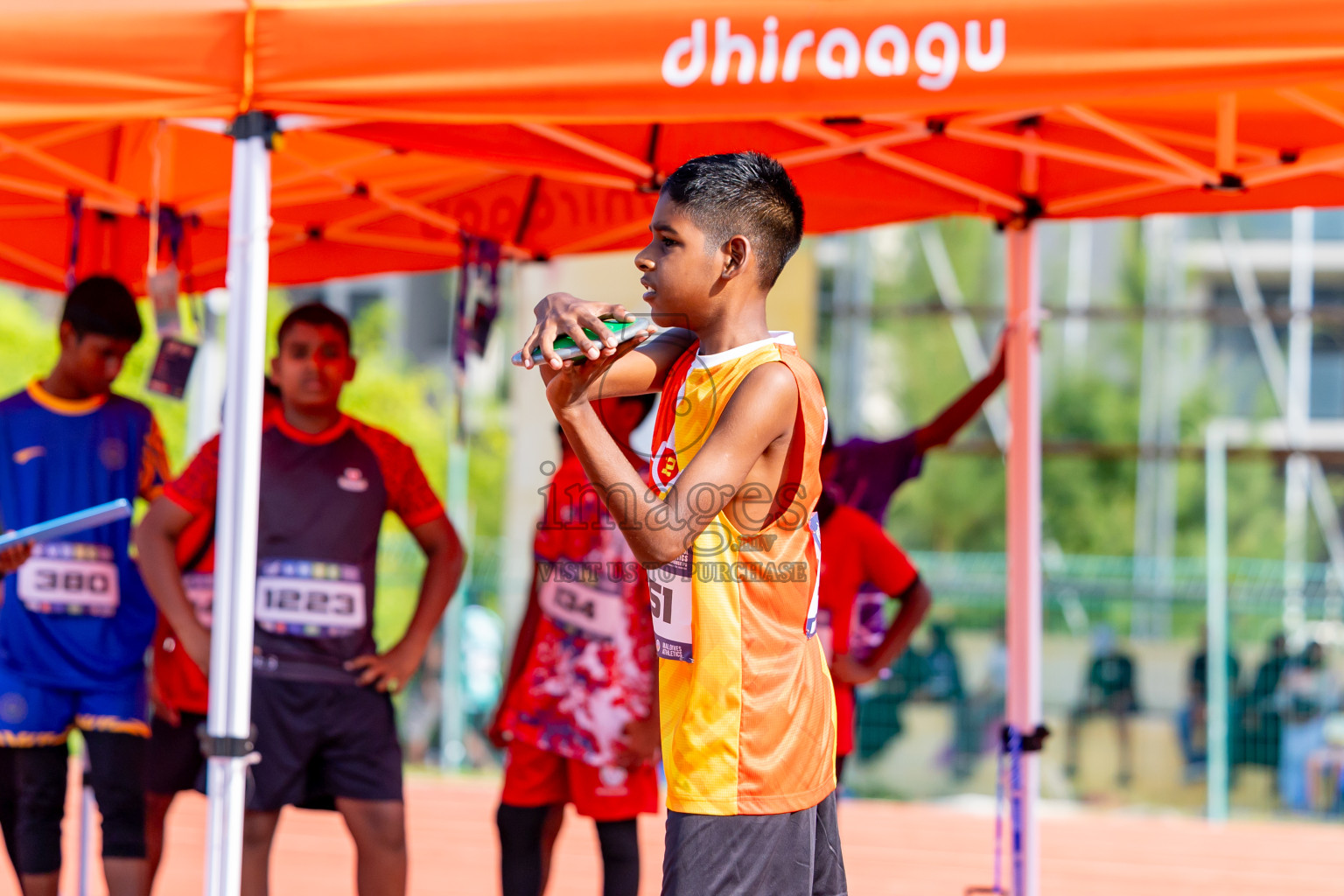 Day 4 of MWSC Interschool Athletics Championships 2024 held in Hulhumale Running Track, Hulhumale, Maldives on Tuesday, 12th November 2024. Photos by: Nausham Waheed / Images.mv