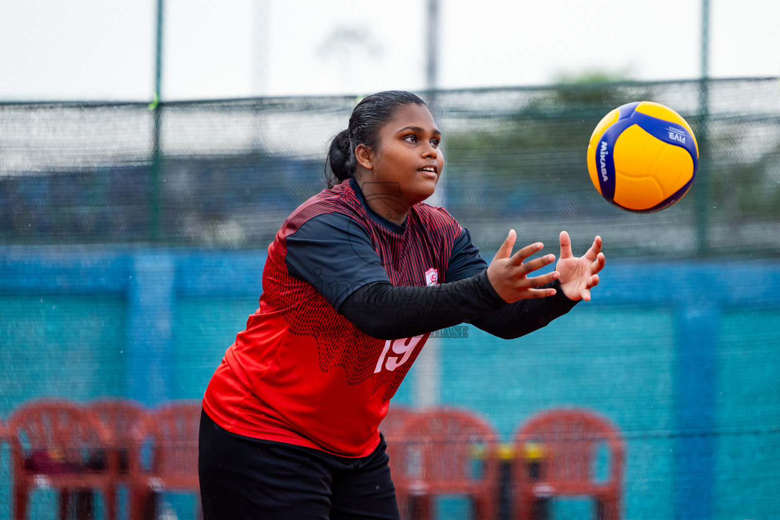 Day 2 of Interschool Volleyball Tournament 2024 was held in Ekuveni Volleyball Court at Male', Maldives on Sunday, 24th November 2024. Photos: Nausham Waheed / images.mv