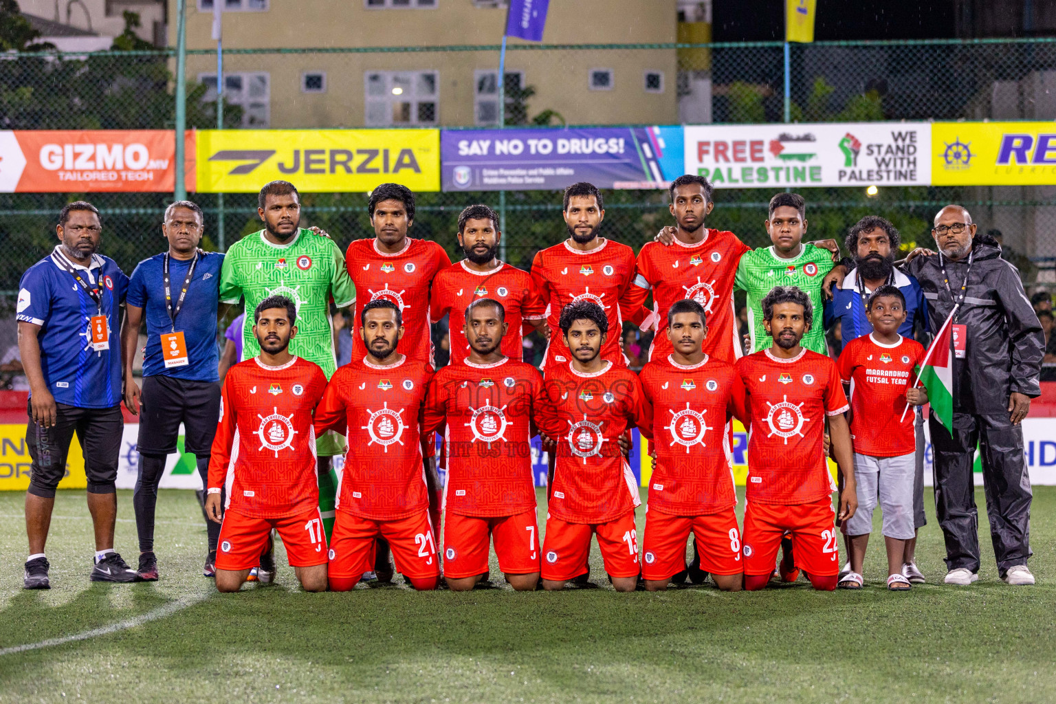 HA Maarandhoo vs HA Utheem in Day 17 of Golden Futsal Challenge 2024 was held on Wednesday, 31st January 2024, in Hulhumale', Maldives Photos: Hassan Simah / images.mv