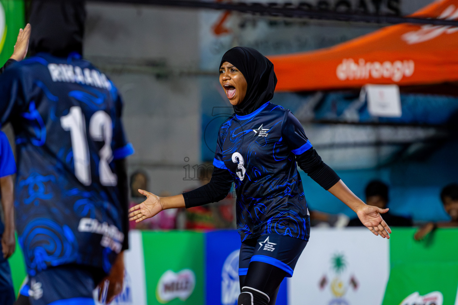 Raajje Volley Club vs Club Rising Star Academy in Milo National Junior Volleyball Championship 2025 Day 4 was held on Tuesday, 25th November 2025 at Ekuveni Turf Court Male', Maldives. Photos: Nausham Waheed / images.mv