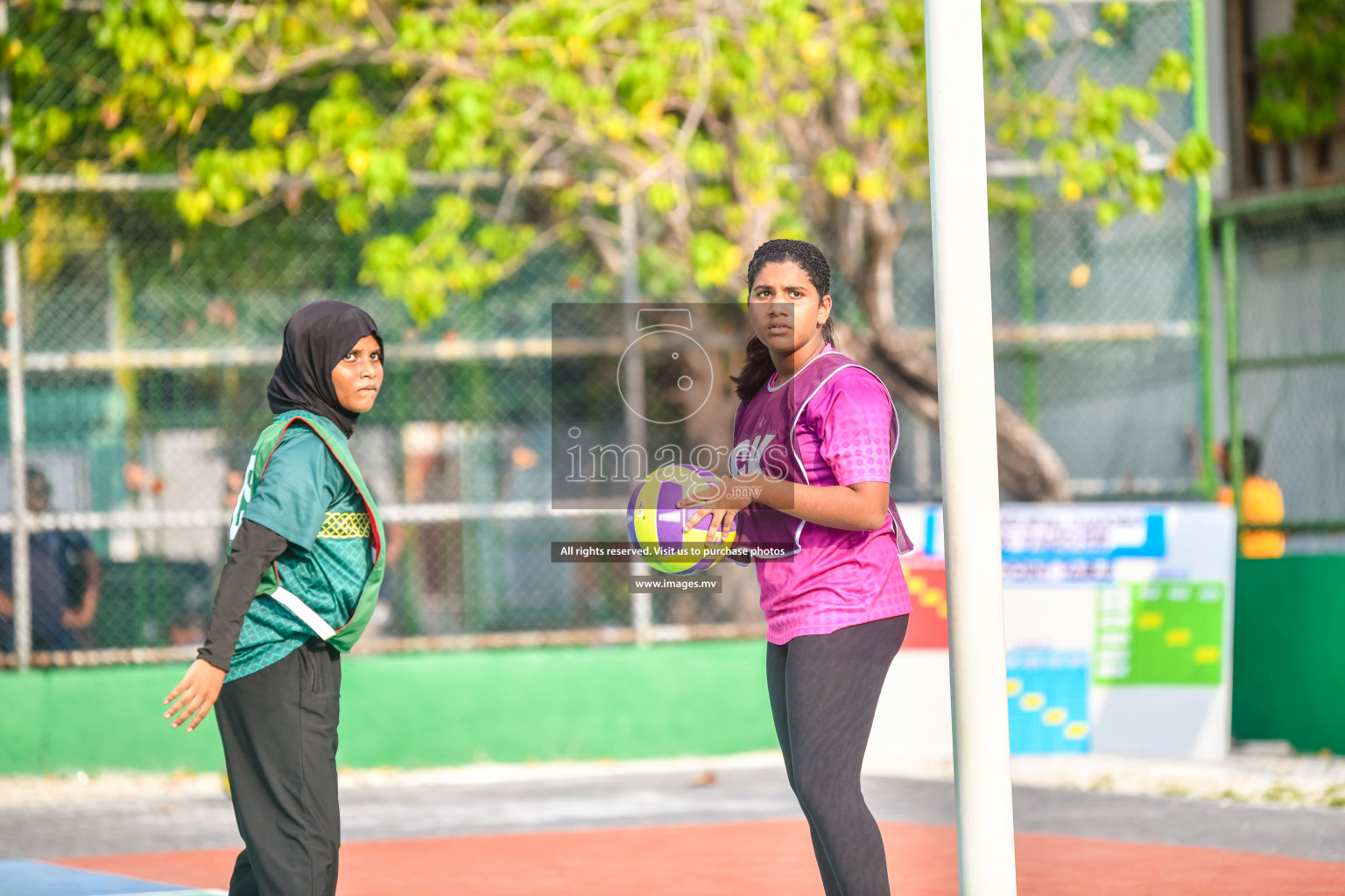 Day 9 of Junior Netball Championship 2022 held in Male', Maldives. Photos by Nausham Waheed