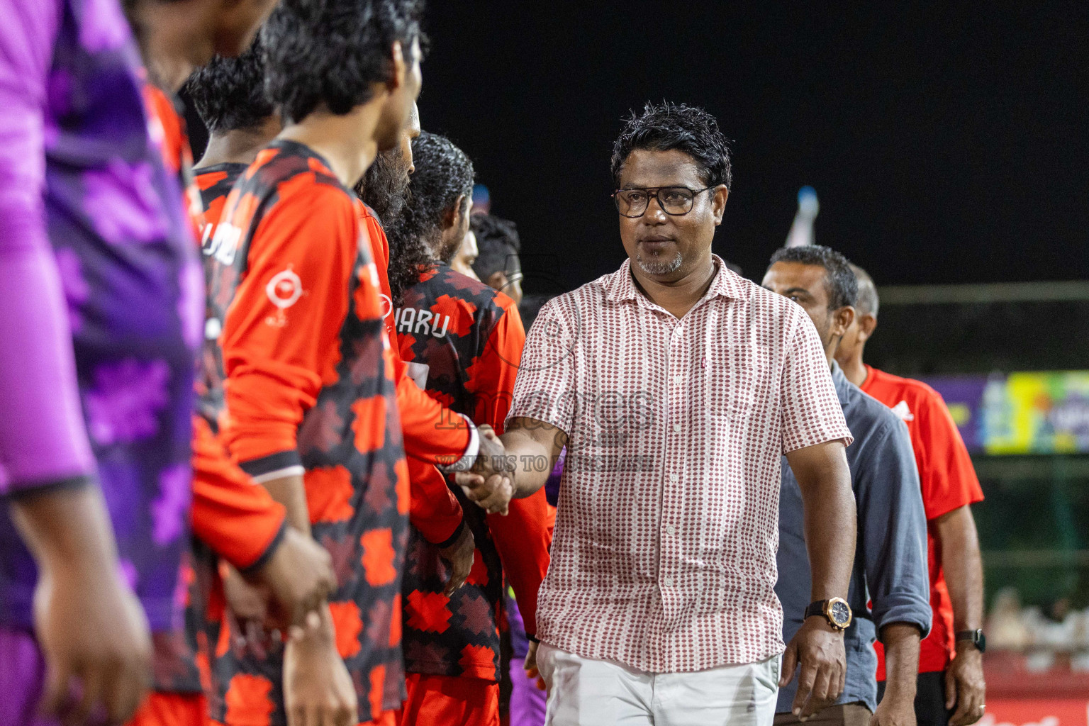 Lh Hinnavaru vs Lh Kurendhoo in Day 21 of Golden Futsal Challenge 2024 was held on Sunday , 4th February 2024 in Hulhumale', Maldives Photos: Nausham Waheed / images.mv