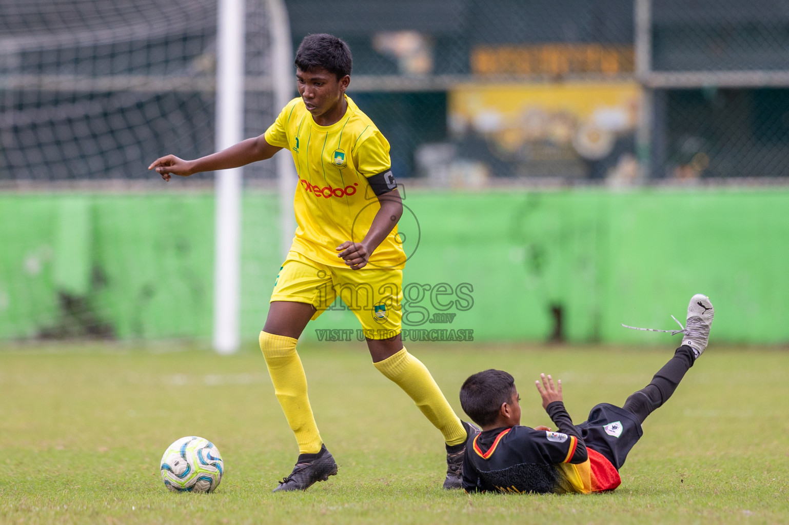 Eagles vs Maziya (U12) in Dhivehi Youth League 2024 - Day 2. Matches held at Henveiru Stadium on 22nd November 2024 , Friday. Photos: Shuu Abdul Sattar/ Images.mv