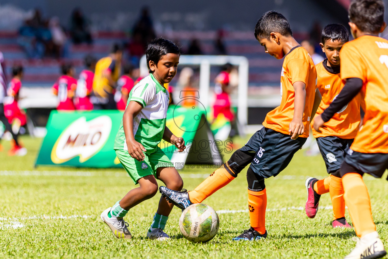 Day 1 of Under 10 MILO Academy Championship 2024 was held at National Stadium in Male', Maldives on Friday, 26th April 2024. Photos: Nausham Waheed / images.mv