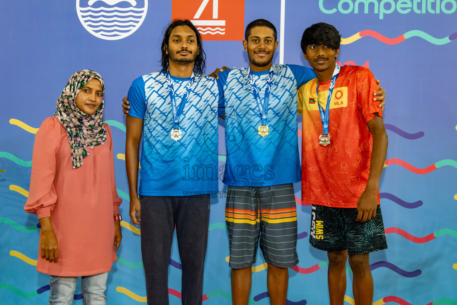 Day 6 of National Swimming Competition 2024 held in Hulhumale', Maldives on Wednesday, 18th December 2024. 
Photos: Hassan Simah / images.mv