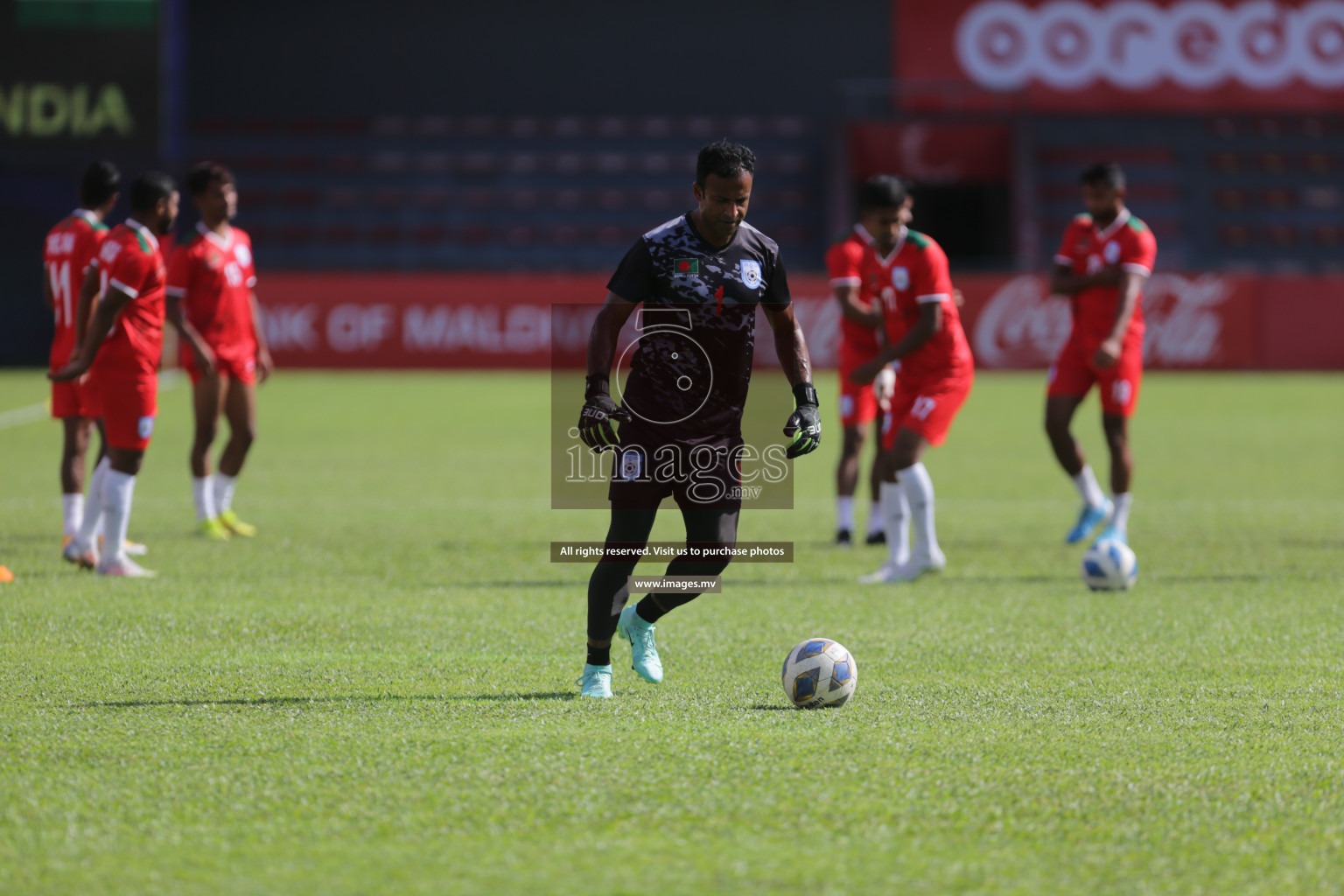 Bangladesh vs India in SAFF Championship 2021 held on 1st October 2021 in Galolhu National Stadium, Male', Maldives