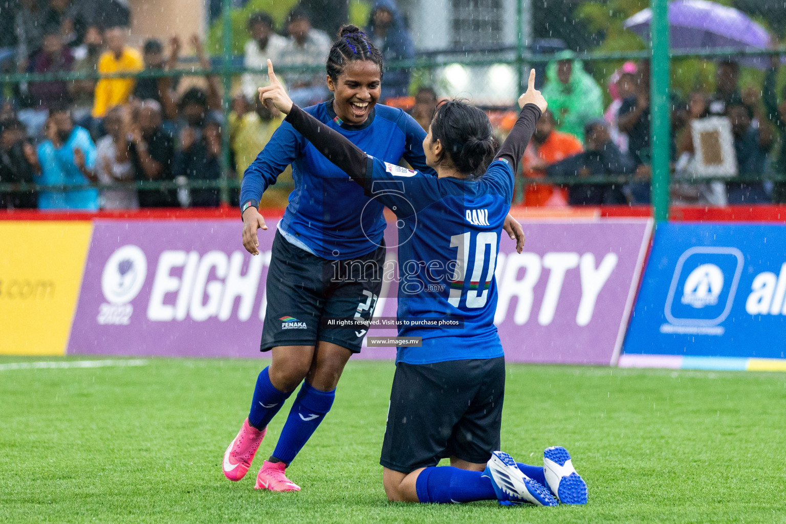 WAMCO vs Team Fenaka in Eighteen Thirty Women's Futsal Fiesta 2022 was held in Hulhumale', Maldives on Friday, 14th October 2022. Photos: Hassan Simah / images.mv