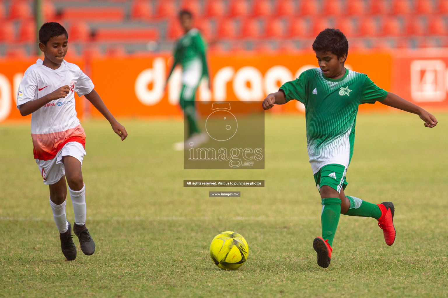 Aminiya School vs Iskandhar School in MAMEN Inter School Football Tournament 2019 (U13) in Male, Maldives on 16th April 2019 Photos: Suadh Abdul Sattar /images.mv