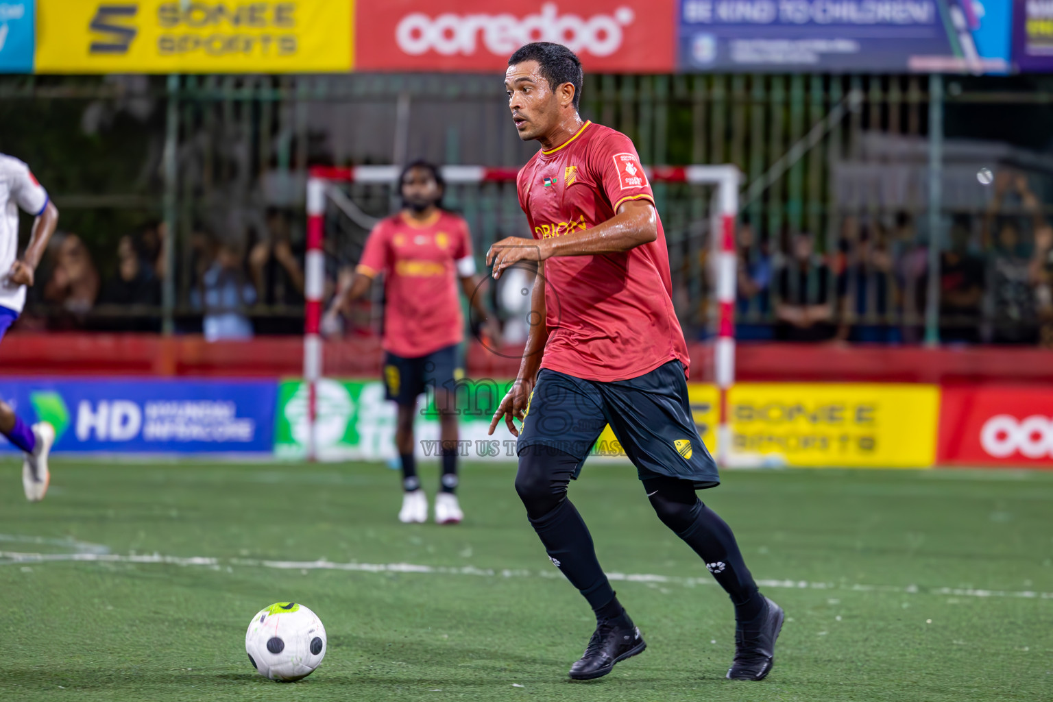 Dh Kudahuvadhoo vs F Bilehdhoo in Zone 5 Final on Day 38 of Golden Futsal Challenge 2024 which was held on Friday, 23rd February 2024, in Hulhumale', Maldives Photos: Ismail Thoriq / images.mv