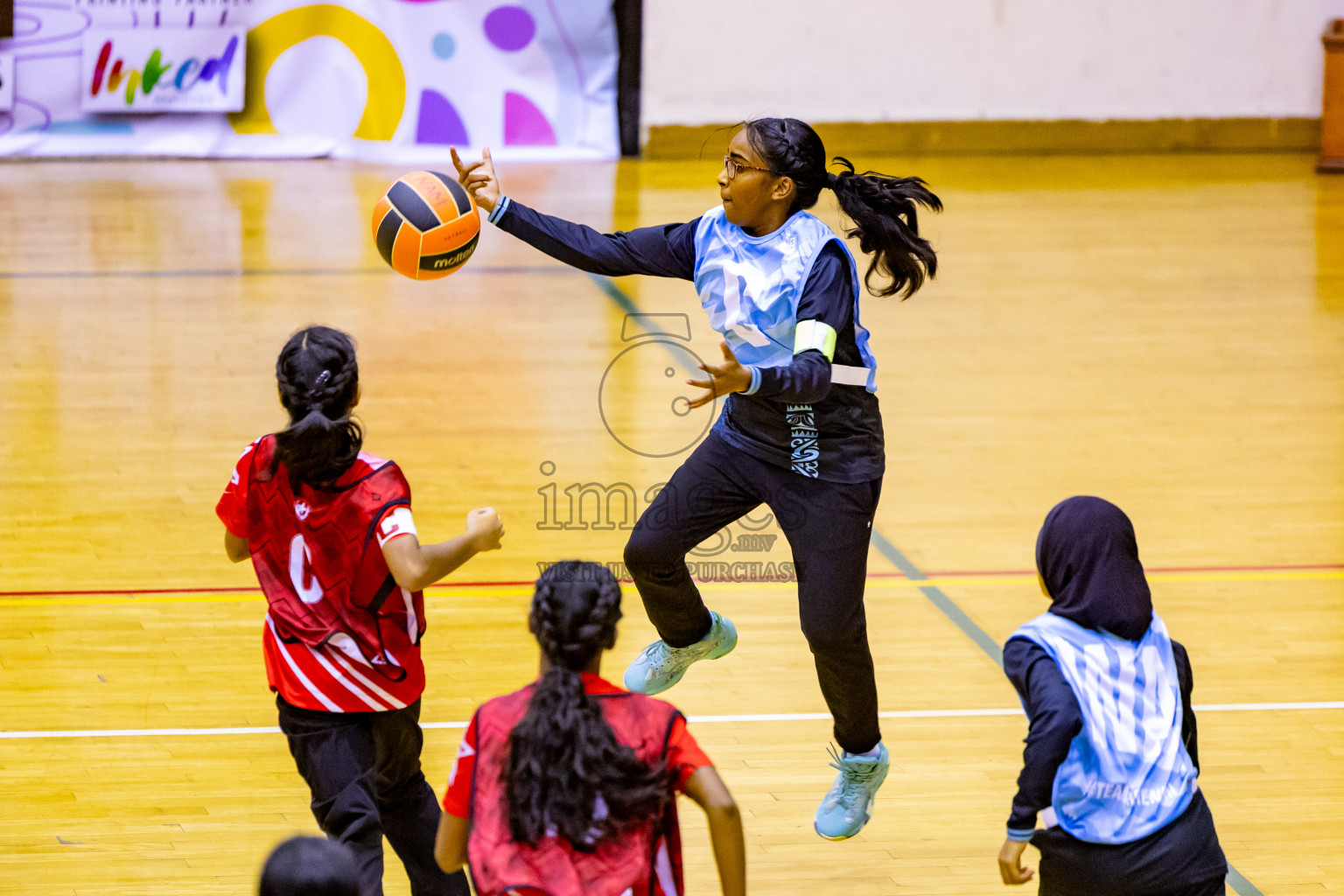 Day 10 of 25th Inter-School Netball Tournament was held in Social Center at Male', Maldives on Tuesday, 20th August 2024. Photos: Nausham Waheed / images.mv