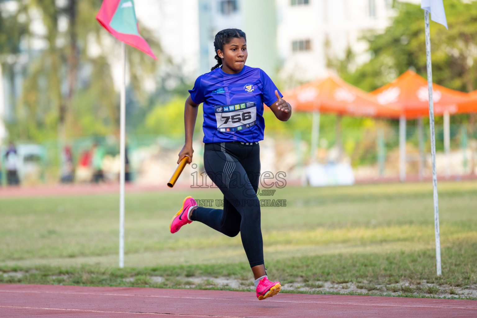 Day 5 of MWSC Interschool Athletics Championships 2024 held in Hulhumale Running Track, Hulhumale, Maldives on Wednesday, 13th November 2024. Photos by: Ismail Thoriq / Images.mv