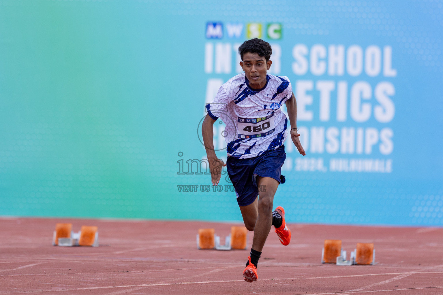 Day 1 of MWSC Interschool Athletics Championships 2024 held in Hulhumale Running Track, Hulhumale, Maldives on Saturday, 9th November 2024. Photos by: Ismail Thoriq / Images.mv