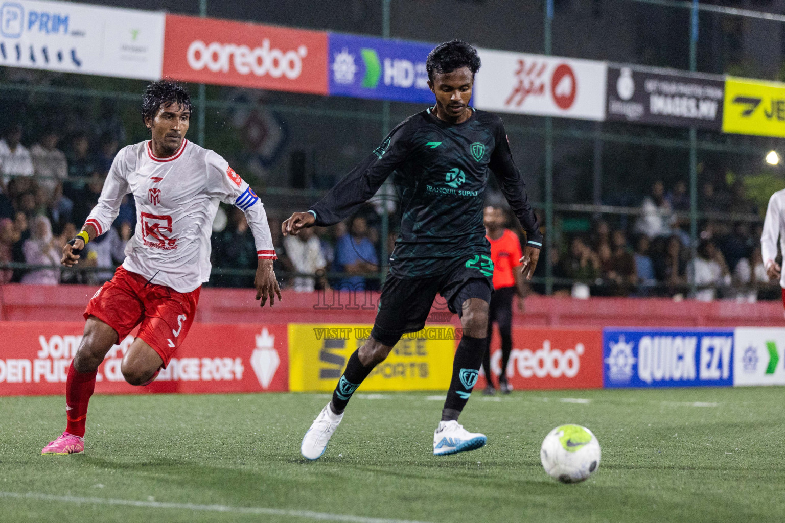 Dh Bandidhoo vs Dh Maaenboodhoo in Day 8 of Golden Futsal Challenge 2024 was held on Monday, 22nd January 2024, in Hulhumale', Maldives Photos: Nausham Waheed / images.mv