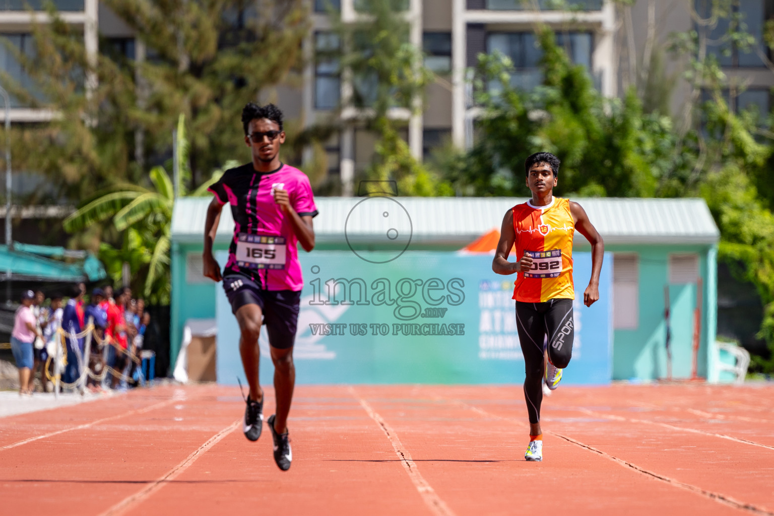 Day 2 of MWSC Interschool Athletics Championships 2024 held in Hulhumale Running Track, Hulhumale, Maldives on Sunday, 10th November 2024. 
Photos by:  Hassan Simah / Images.mv