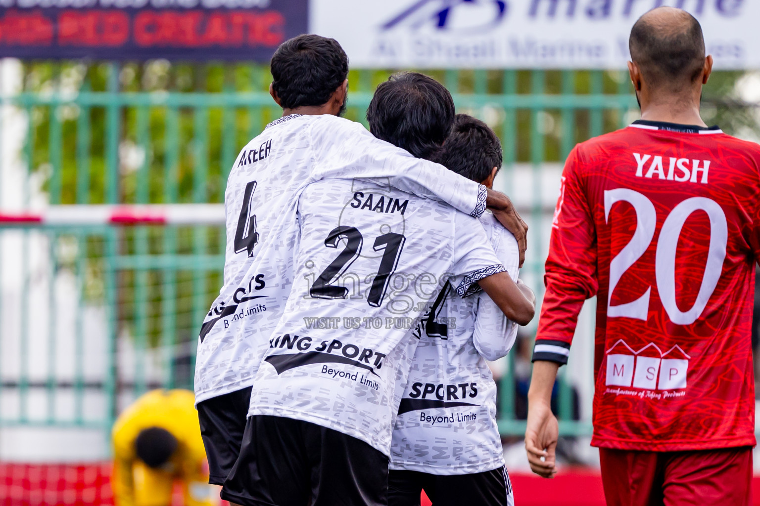 GDh Madaveli vs GDh Faresmaathodaa in Day 12 of Golden Futsal Challenge 2025 was held on Thursday, 16th January 2025, in Hulhumale', Maldives Photos: Nausham Waheed  / images.mv