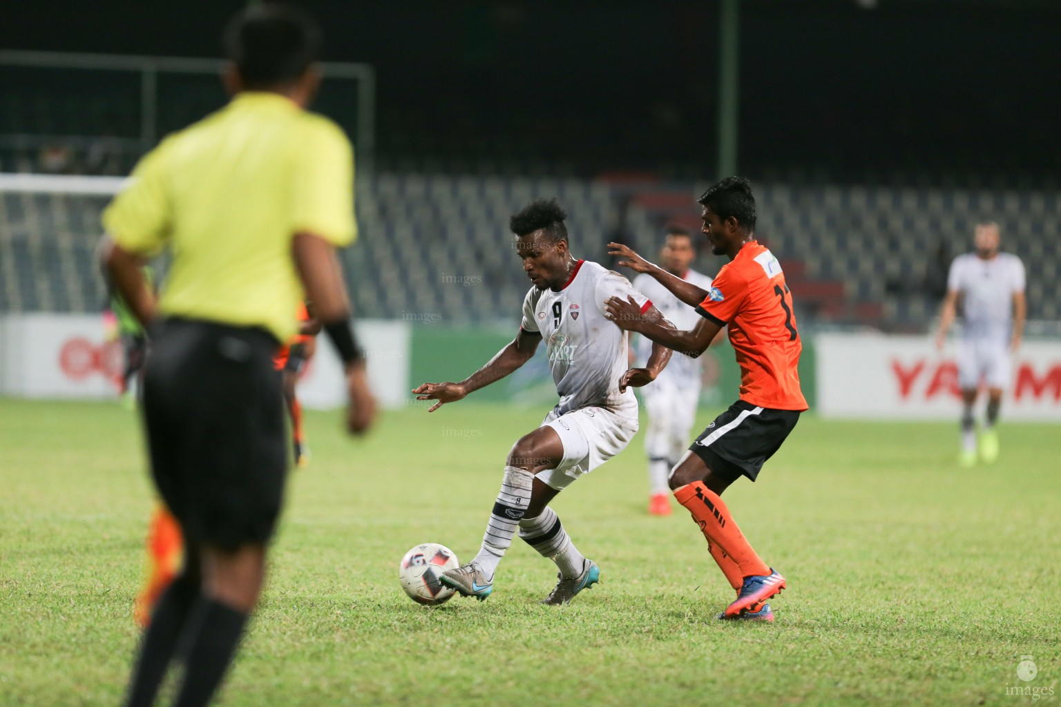 TC Sports and Club Eagles played to a goalless draw in the Male' League in Male', Maldives, Sunday, July 09, 2017. (Images.mv Photo/ Hussain Sinan). 