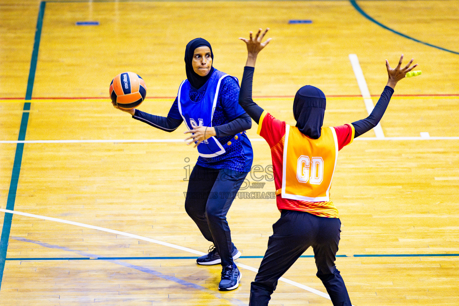 Day 5 of 21st National Netball Tournament was held in Social Canter at Male', Maldives on Sunday, 13th May 2024. Photos: Nausham Waheed / images.mv