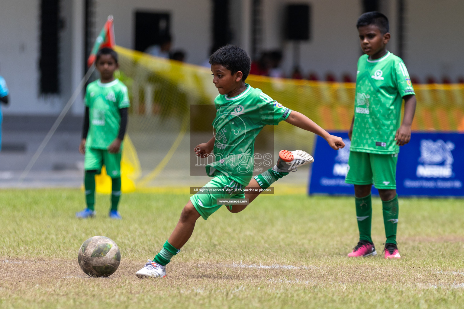 Day 4 of Nestle Kids Football Fiesta, held in Henveyru Football Stadium, Male', Maldives on Saturday, 14th October 2023
Photos: Mohamed Mahfooz Moosa, Hassan Simah / images.mv