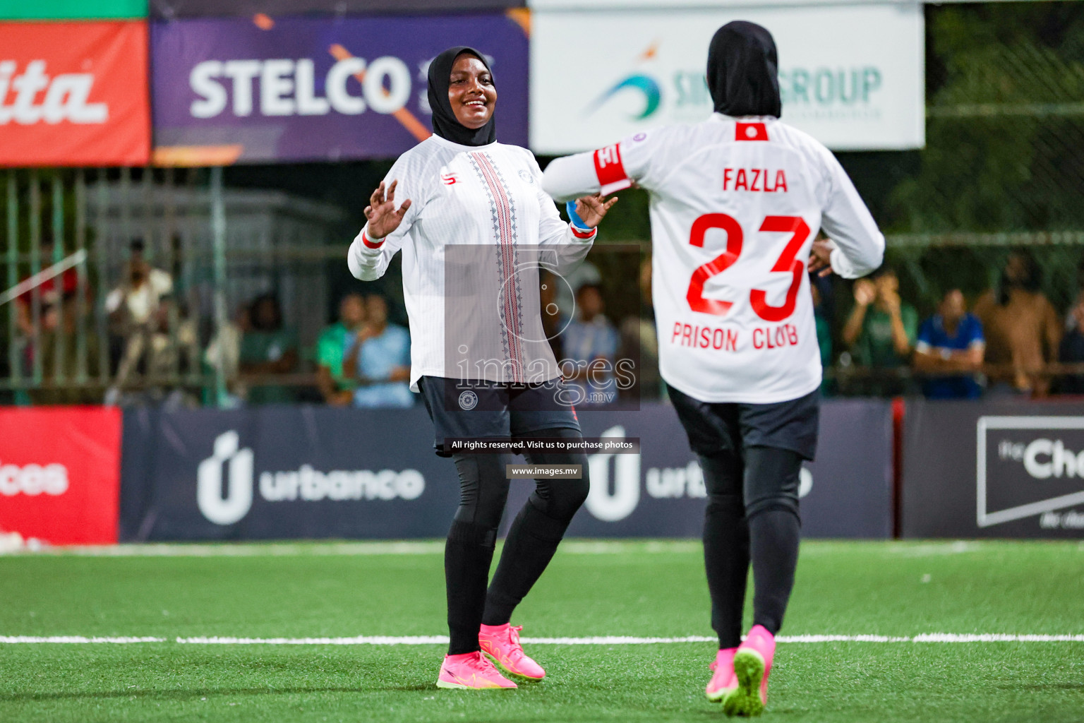 Hulhumale Hospital vs Prison RC in 18/30 Futsal Fiesta Classic 2023 held in Hulhumale, Maldives, on Monday, 17th July 2023 Photos: Nausham Waheed / images.mv