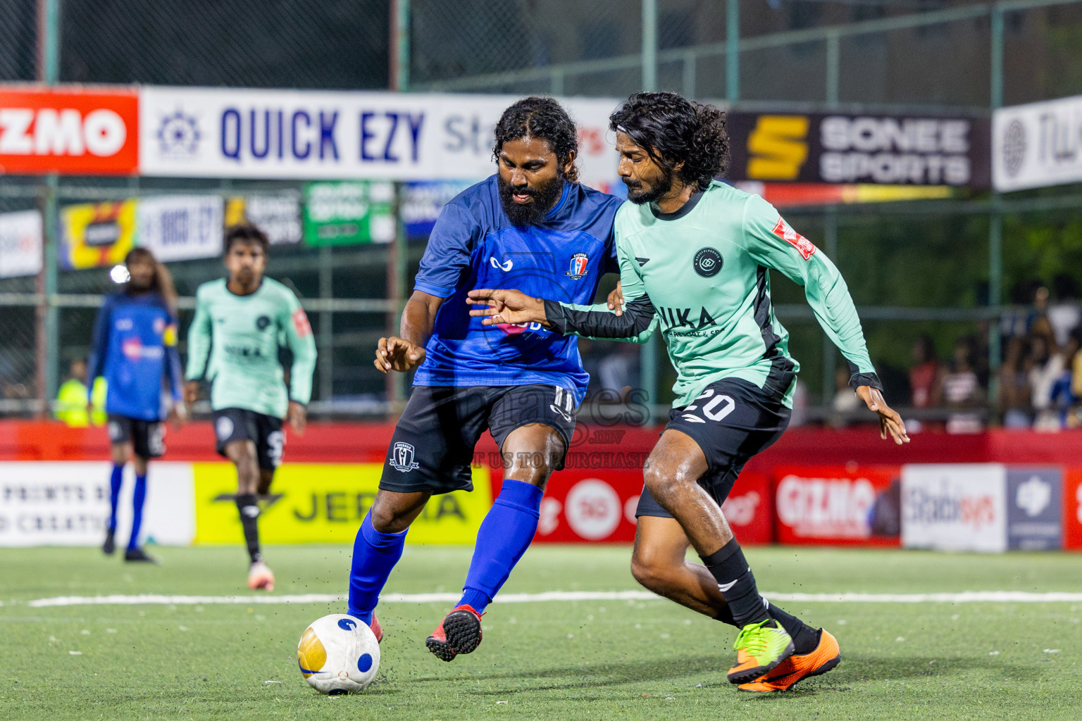AA Rasdhoo vs AA Bodufolhudhoo in Day 11 of Golden Futsal Challenge 2025 was held on Wednesday, 15th January 2025, in Hulhumale', Maldives Photos: Nausham Waheed / images.mv