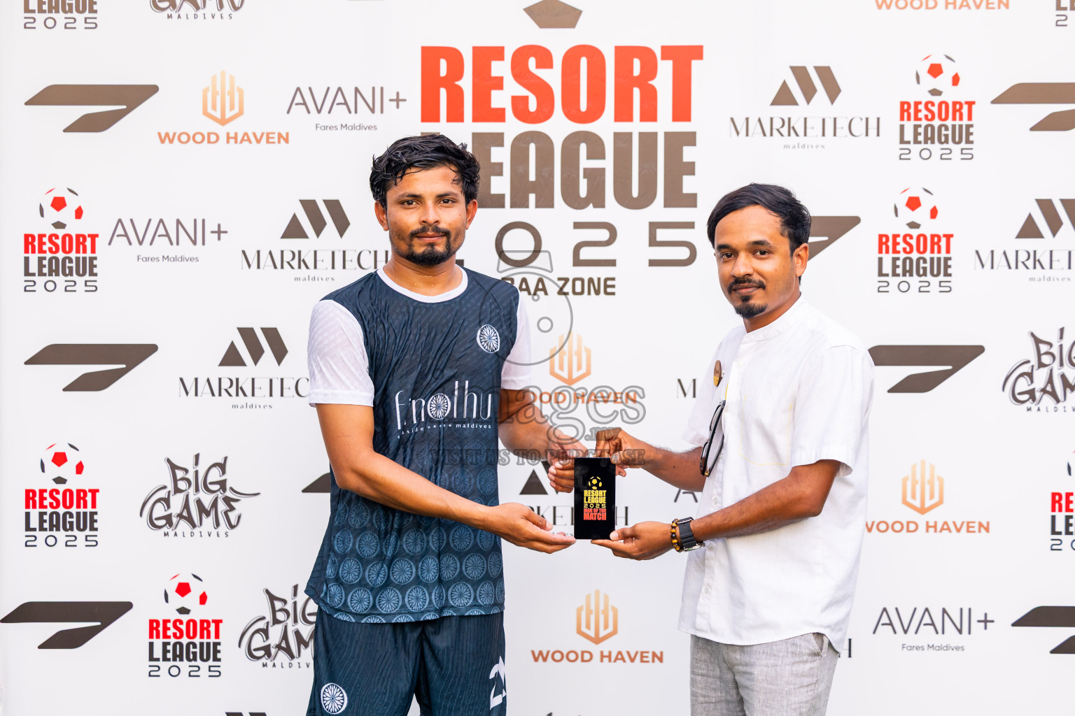 Finolhu vs Amilla in Day 5 of Resort League 2025 (Baa Zone) was held on Monday, 14th July 2025 in Avani+ Fares Maldives Resort, Baa Atoll, Maldives. Photos: Nausham Waheed / images.mv