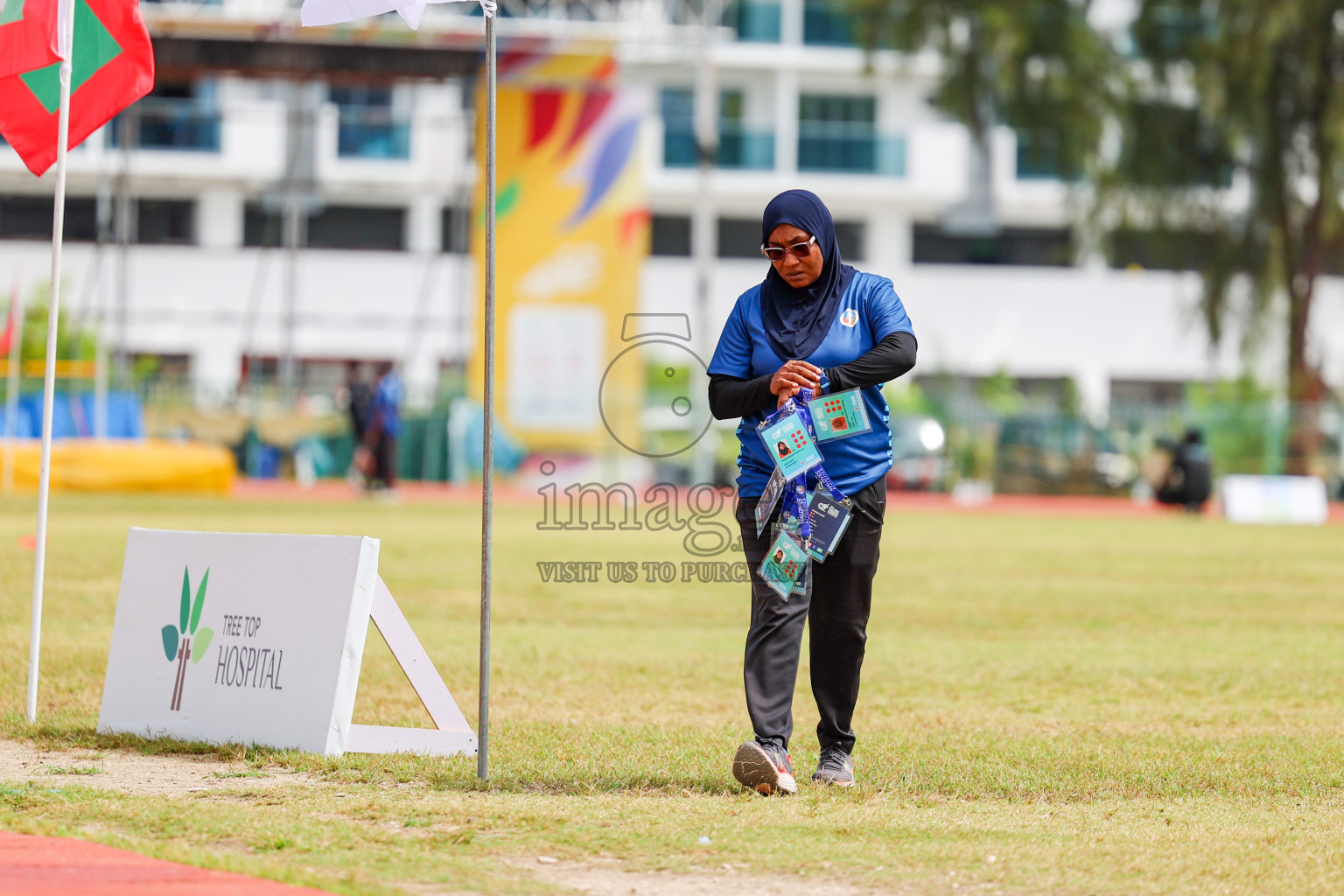 Day 1 of MWSC Interschool Athletics Championships 2024 held in Hulhumale Running Track, Hulhumale, Maldives on Saturday, 9th November 2024. 
Photos by: Ismail Thoriq, Hassan Simah / Images.mv