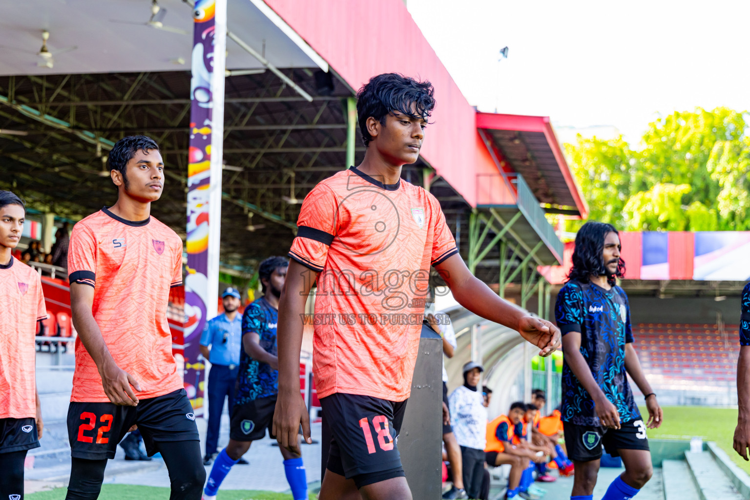 Super United Sports vs Club Eagles in Day 7 of Under 19 Youth Championship 2024 was held at National Stadium in Male', Maldives on Monday, 27th June 2024. Photos: Nausham Waheed / images.mv