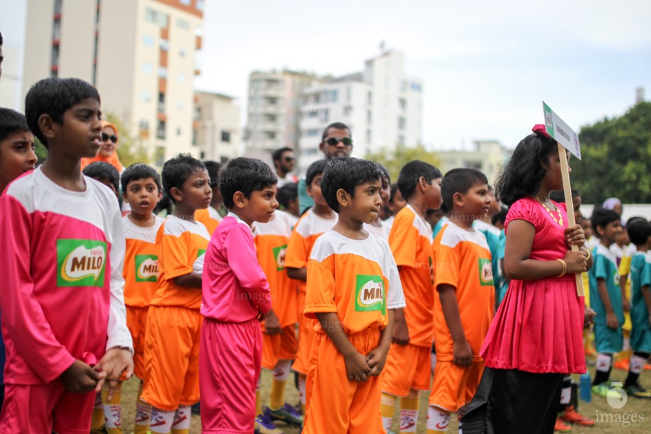 Day 1 of Milo Kids Football Fiesta in Male', Maldives, Tuesday, February 15, 2017.(Images.mv Photo/ Hussain Sinan).