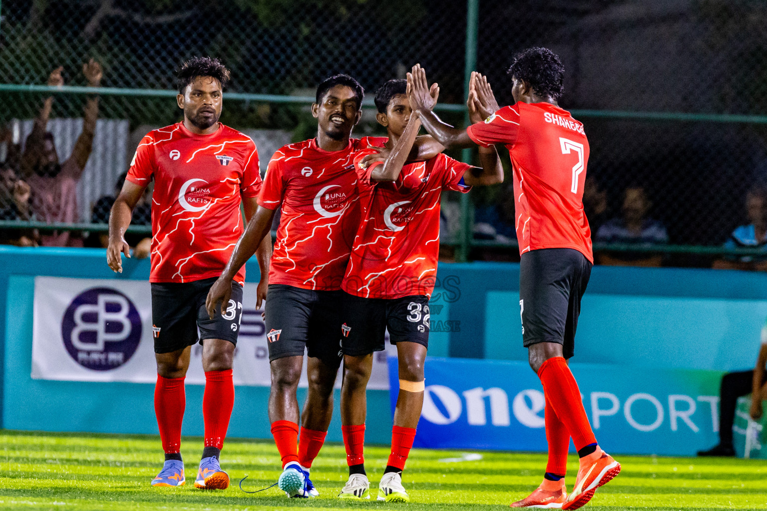 Much Black vs Raiymandhoo FC in Day 3 of Laamehi Dhiggaru Ekuveri Futsal Challenge 2024 was held on Sunday, 28th July 2024, at Dhiggaru Futsal Ground, Dhiggaru, Maldives Photos: Nausham Waheed / images.mv