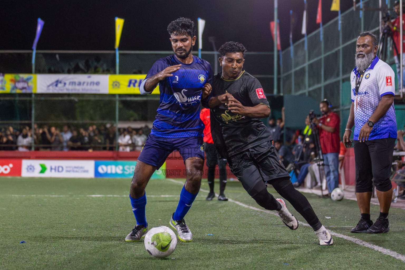 HA Baarah vs HA Utheemu in Day 5 of Golden Futsal Challenge 2024 was held on Friday, 19th January 2024, in Hulhumale', Maldives Photos: Mohamed Mahfooz Moosa / images.mv