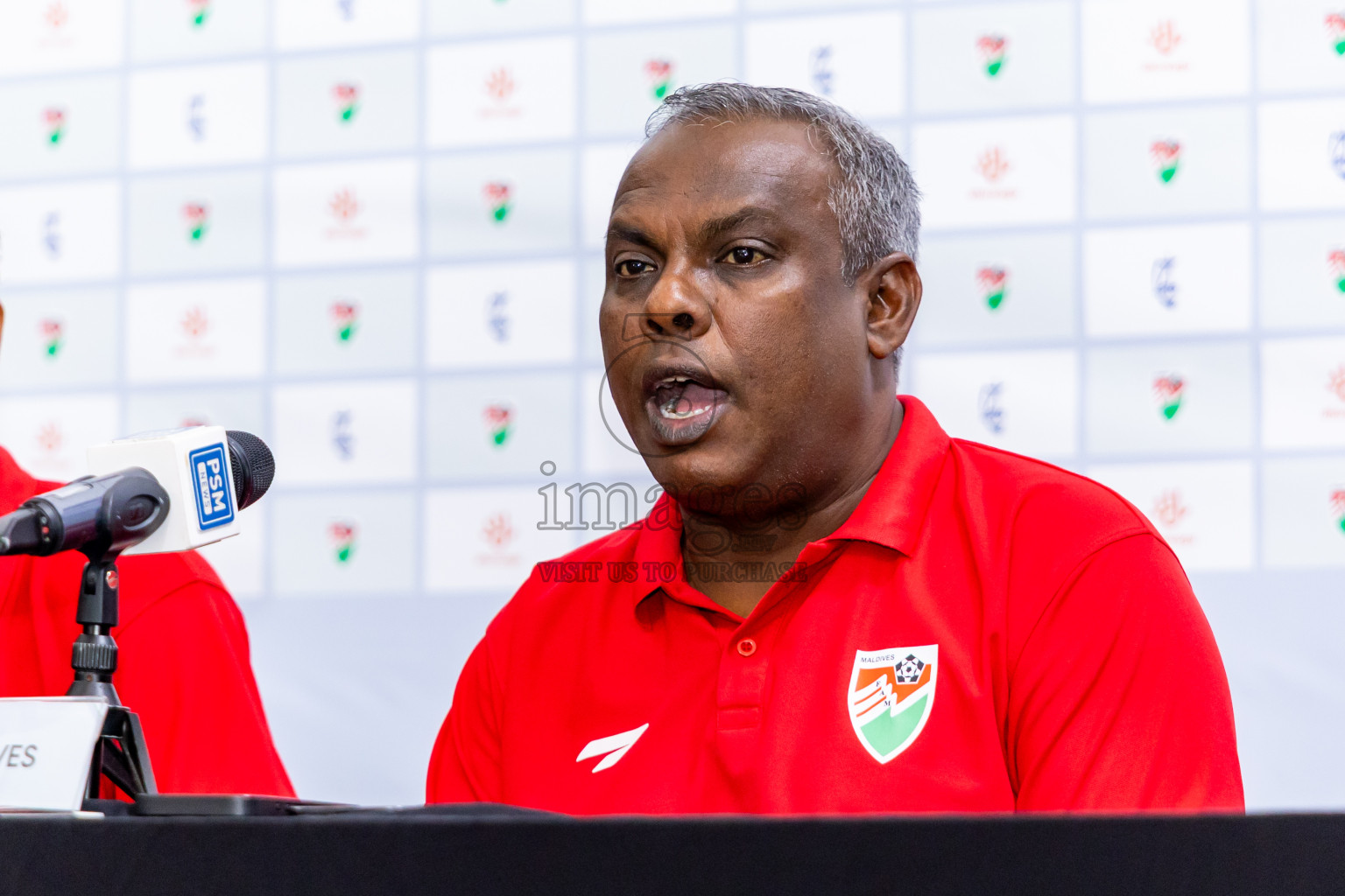 Final Pre-Match Press Conference of AFC Asian Cup Saudi Arabia 2027 Qualifiers -Maldives vs Tajikistan was held at National Stadium in Male', Maldives on Monday, 13th October 2025. Photos: Nausham Waheed / images.mv