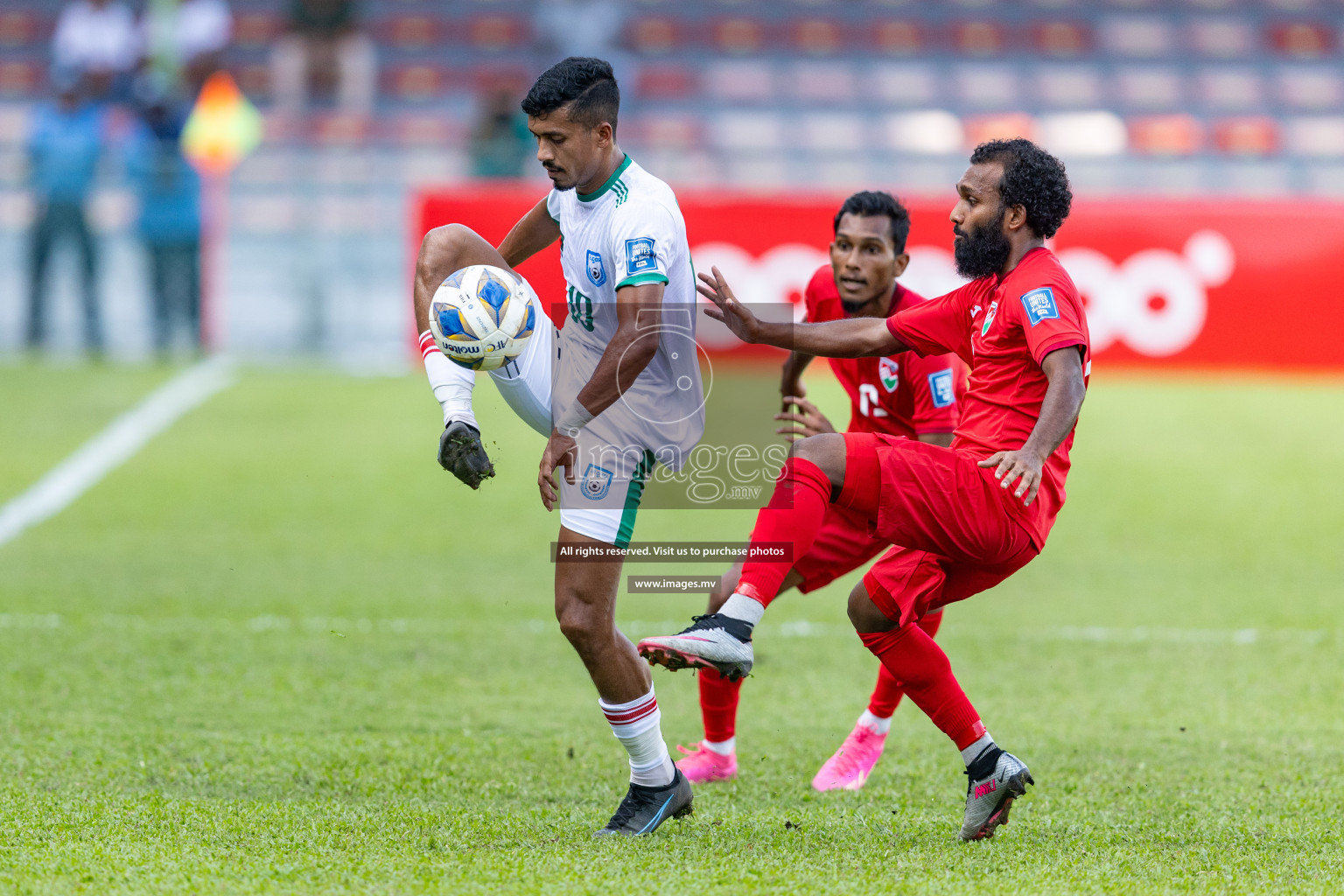 FIFA World Cup 2026 Qualifiers Round 1 home match vs Bangladesh held in the National Stadium, Male, Maldives, on Thursday 12th October 2023. Photos: Nausham Waheed / Images.mv